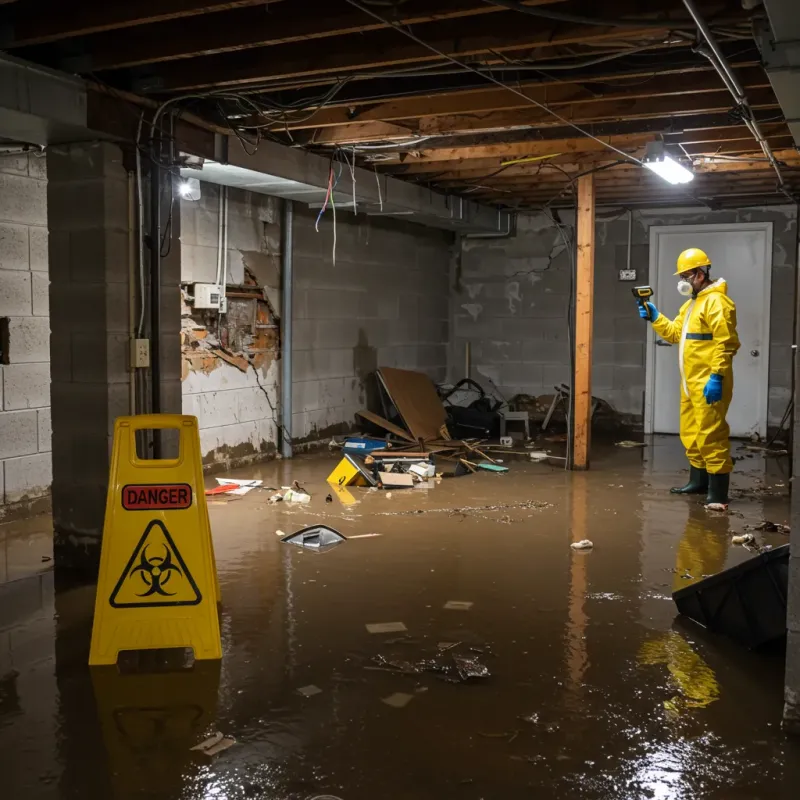 Flooded Basement Electrical Hazard in Campo Rico, PR Property